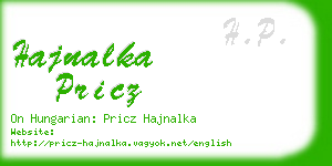 hajnalka pricz business card